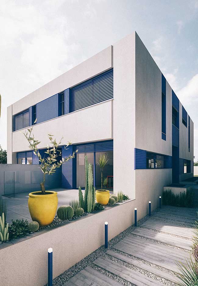 fachada azul bic