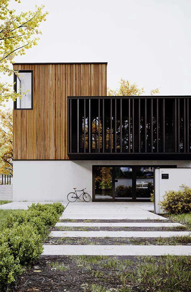 fachada rustica moderna